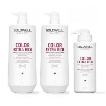 Goldwell Dualsenses Color Extra Rich Big Bottle Trio Bundle Halo Hair & Skin - rosehipskincare.com.au
